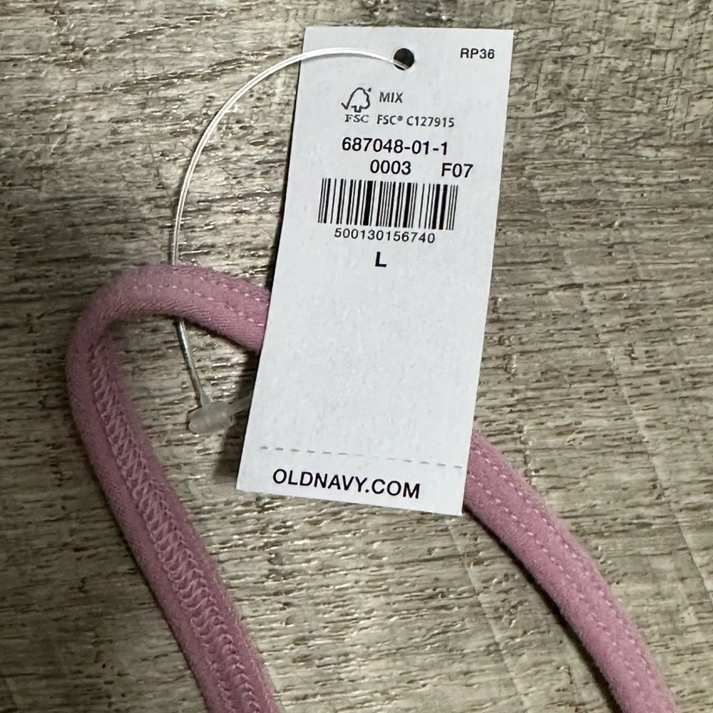 Old Navy Large Bra Bralette Textured Rose Adjustable Straps Wireless Comfortable - Picture 8 of 10